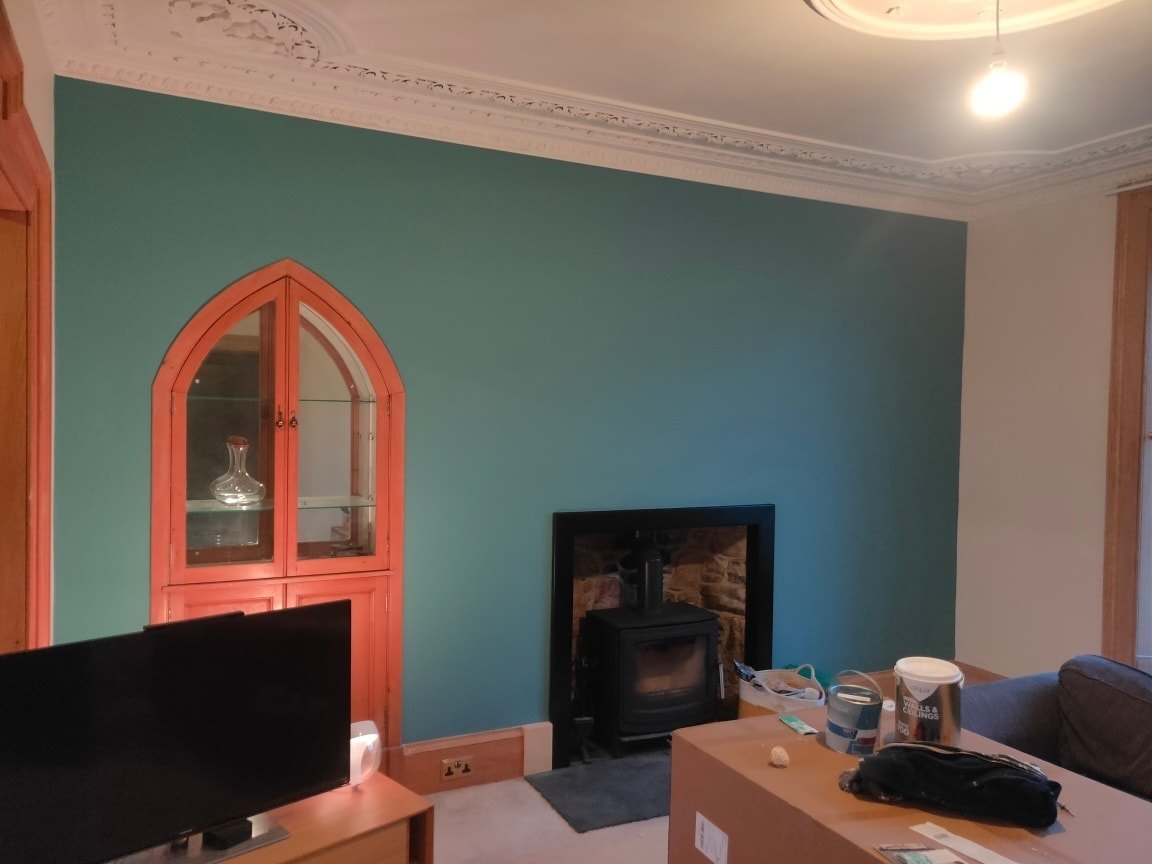 Completed teal room refresh